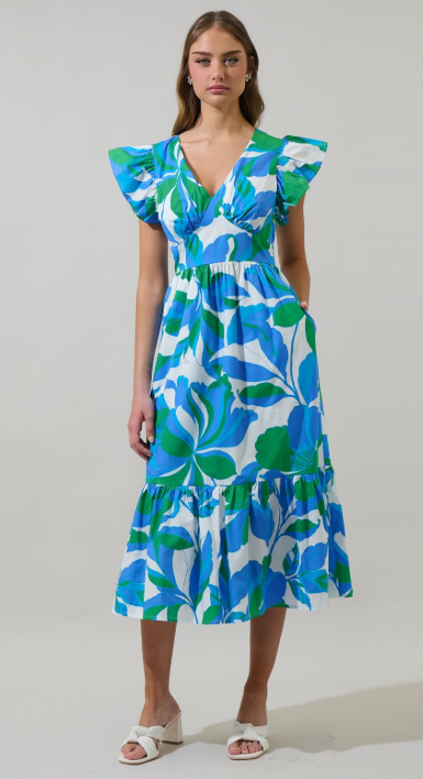 Alaina Floral Maxi Dress