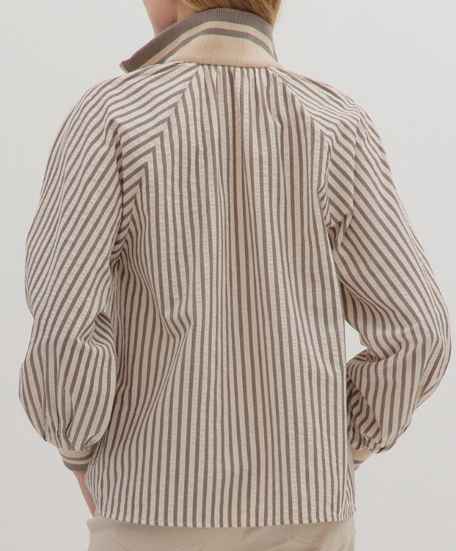 Annie Striped Long Sleeve Top