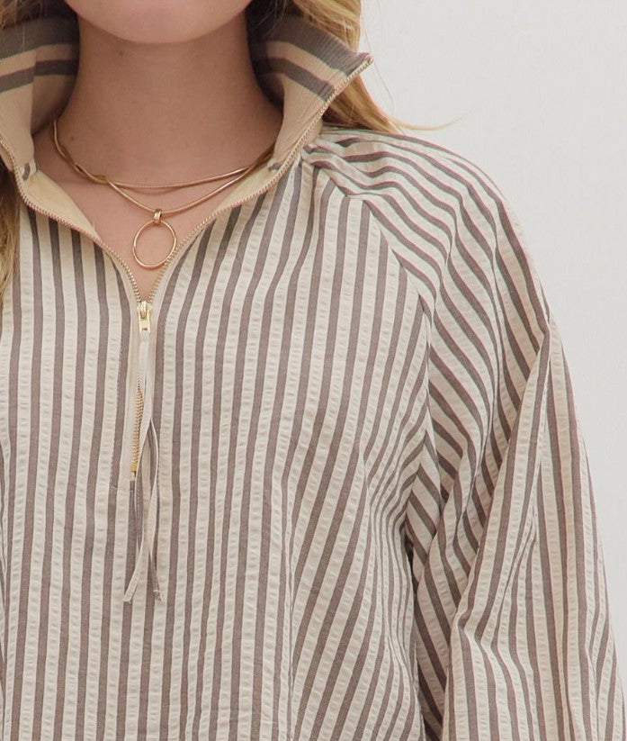 Annie Striped Long Sleeve Top