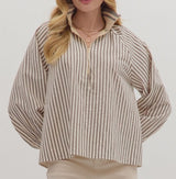 Annie Striped Long Sleeve Top
