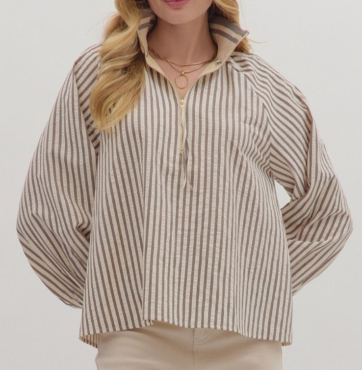 Annie Striped Long Sleeve Top
