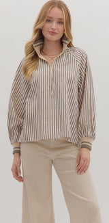 Annie Striped Long Sleeve Top
