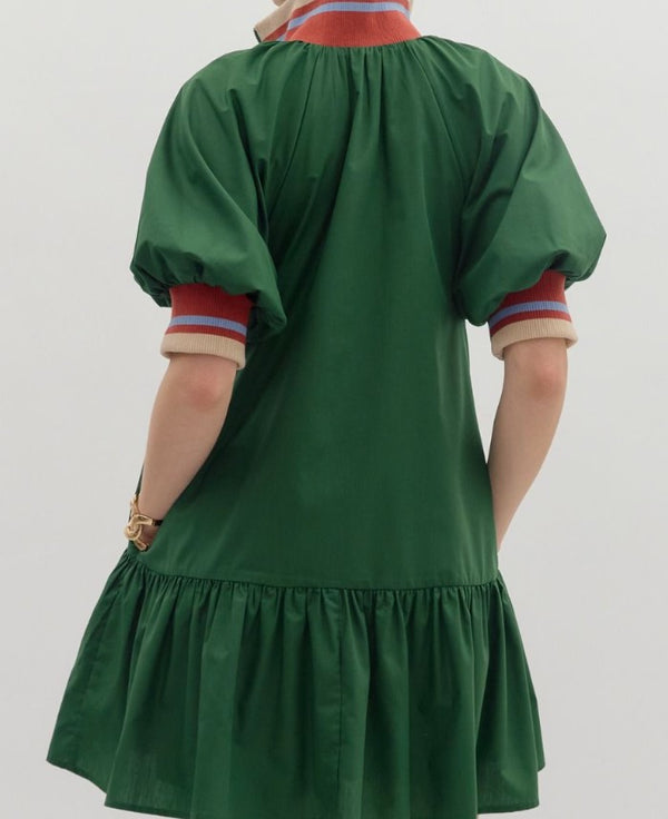 Blair Lightweight Woven Mini Dress with Ruffle Hem