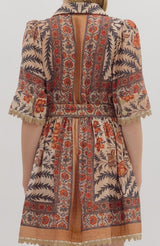 Cami Botanical Print Mini Dress