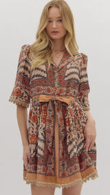 Cami Botanical Print Mini Dress