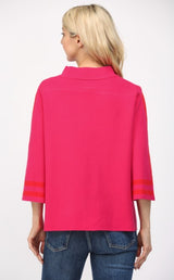 Camilla Stripe Mock Neck Sweater