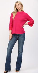 Camilla Stripe Mock Neck Sweater