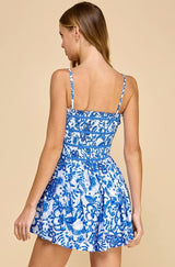 Carly Floral Smocked Bodie Romper