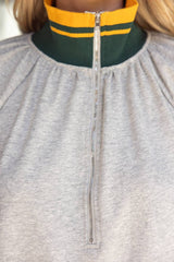 Colette Quarter Zip Frenchterry Top