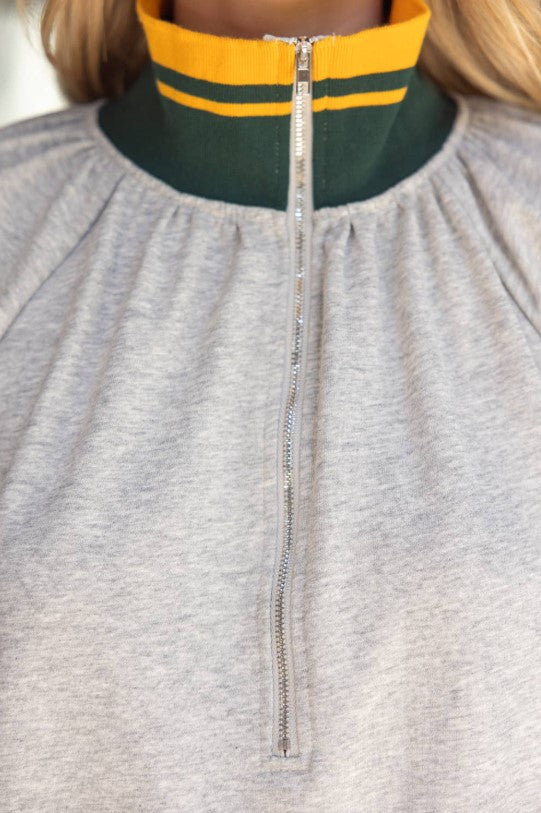 Colette Quarter Zip Frenchterry Top