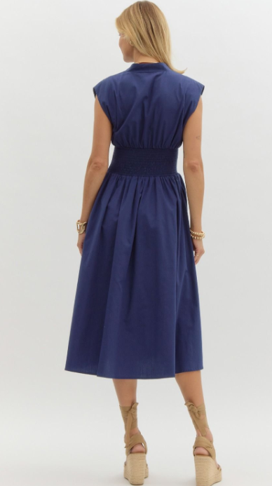 Collins V-Neck Midi Dress