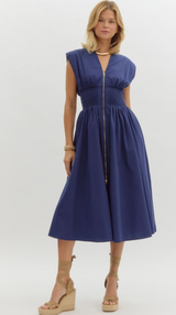 Collins V-Neck Midi Dress