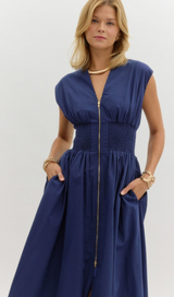Collins V-Neck Midi Dress