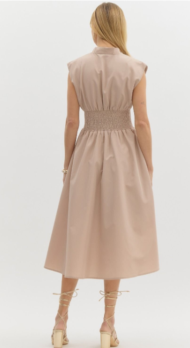 Collins V-Neck Midi Dress