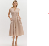 Collins V-Neck Midi Dress