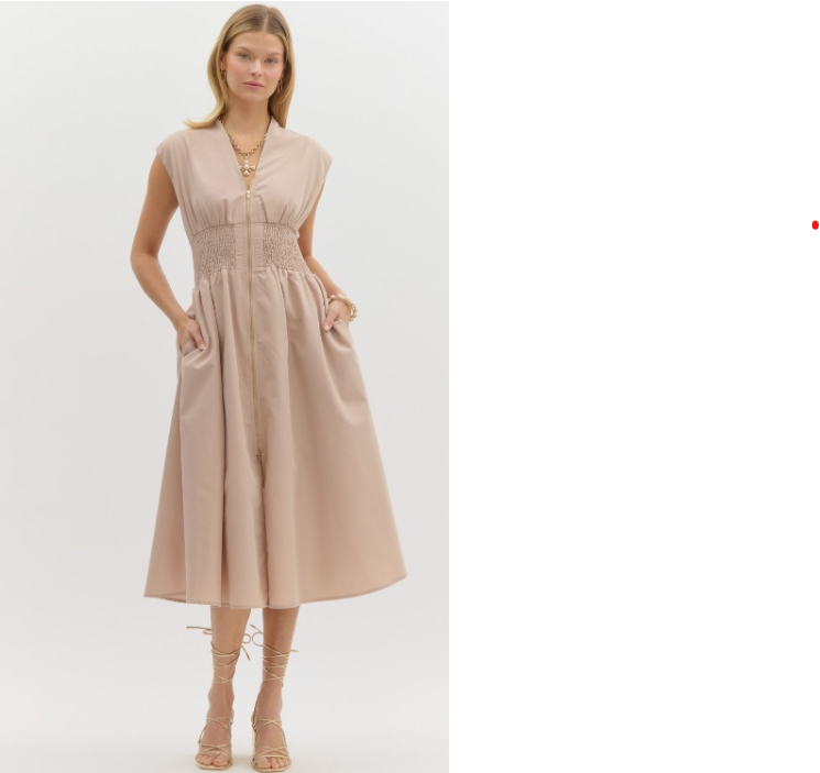 Collins V-Neck Midi Dress