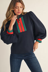 Eden Mock Neck Long Sleeve Top