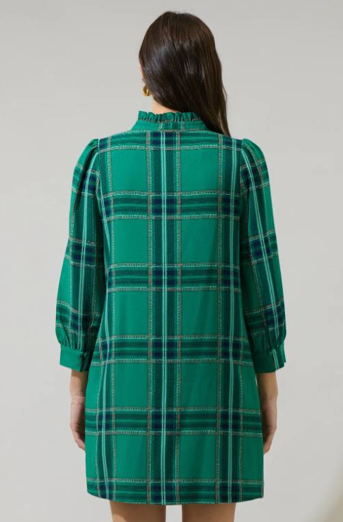 Eve Tartan Plaid Shift Dress