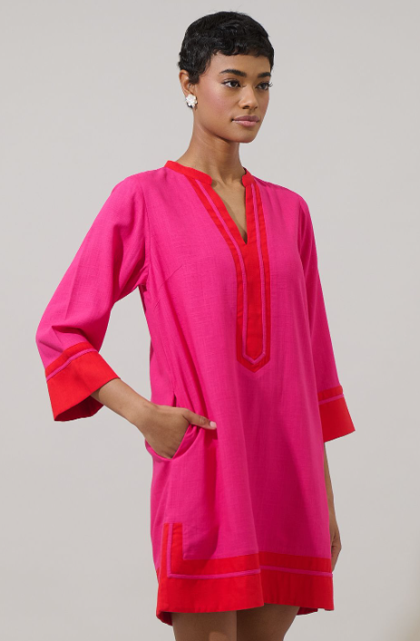 Evelyn Shift Mini Dress
