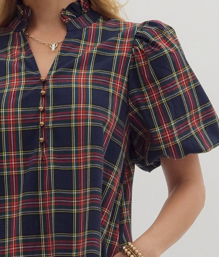 Finley Plaid Mini Dress