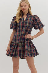 Finley Plaid Mini Dress