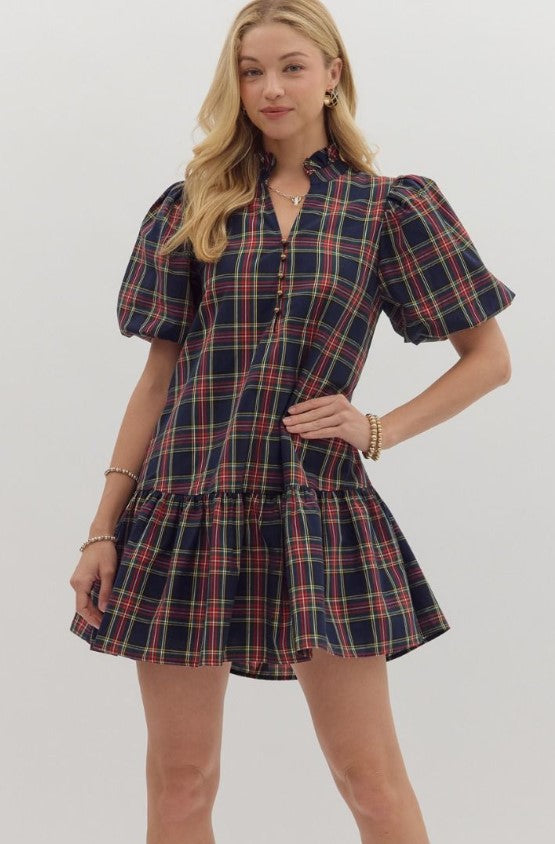 Finley Plaid Mini Dress