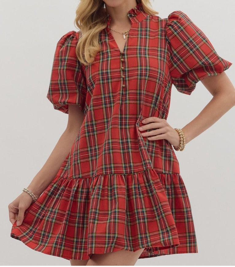 Finley Plaid Mini Dress