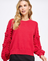 Gemma with Floral Detail Knit Sweater