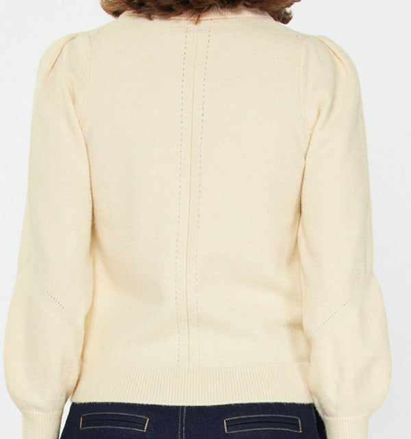 Genevieve Collared Neckline Knit Sweater