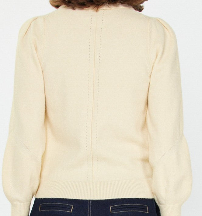 Genevieve Collared Neckline Knit Sweater