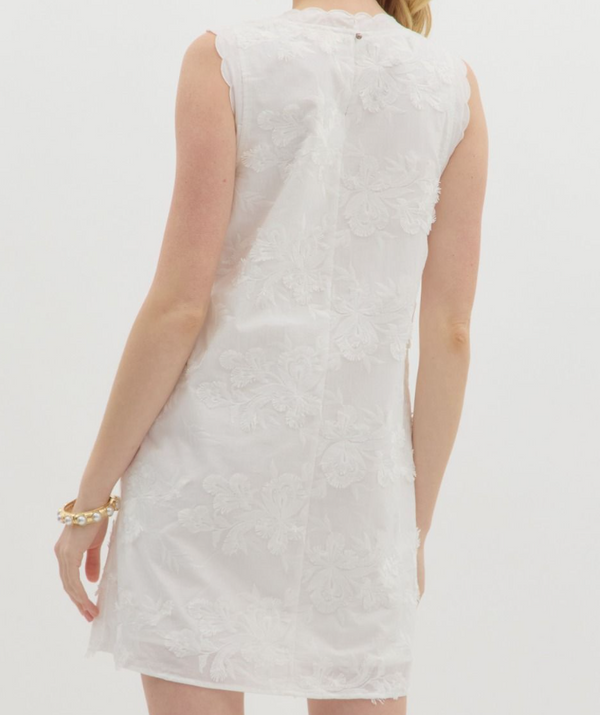 Helen Floral Applique Mini Dress