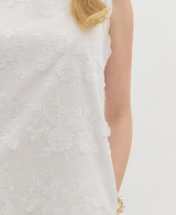Helen Floral Applique Mini Dress