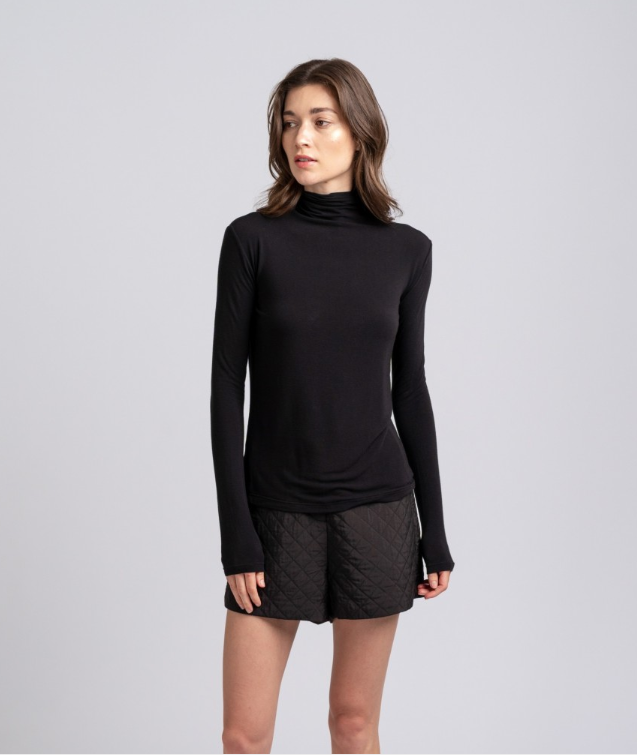 Jamey Lightweight Mockneck Top