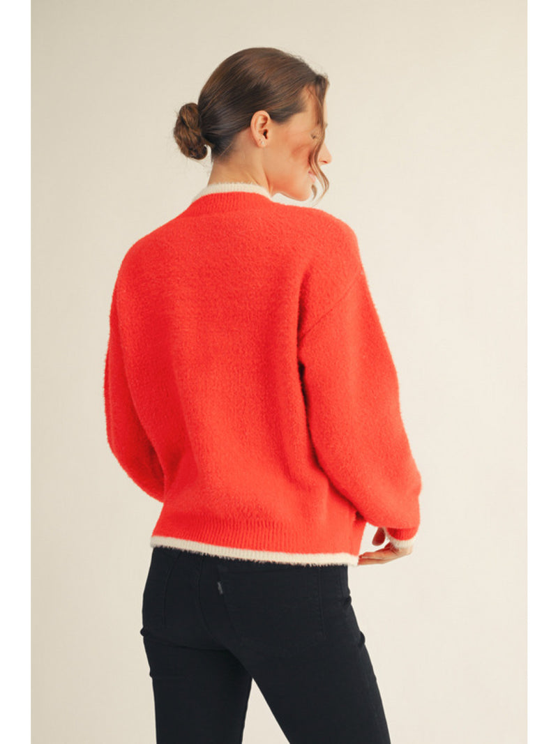 Jolly Christmas Tree Fuzzy Sweater