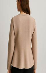 Julie Rhinestone Button Flare Cardigan