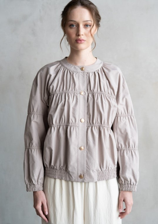 Kat Elastic Piping Parachute Jacket