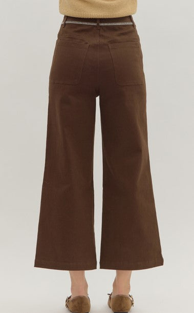 Katie Wide Leg Cropped Pants