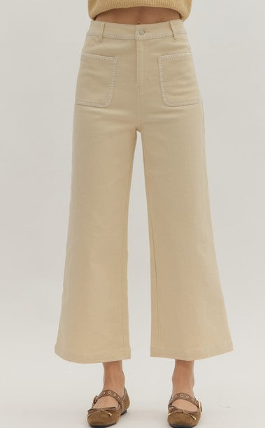 Katie Wide Leg Cropped Pants