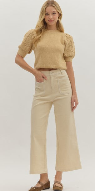 Katie Wide Leg Cropped Pants
