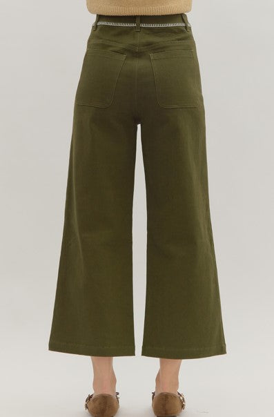 Katie Wide Leg Cropped Pants