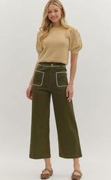 Katie Wide Leg Cropped Pants
