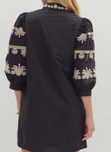 Lexi Embroidered Detail Mini Dress