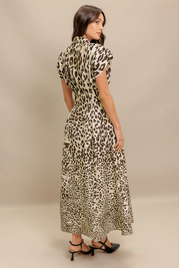 Lola Printed Woven Midi Dress