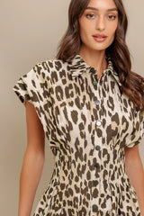 Lola Printed Woven Midi Dress