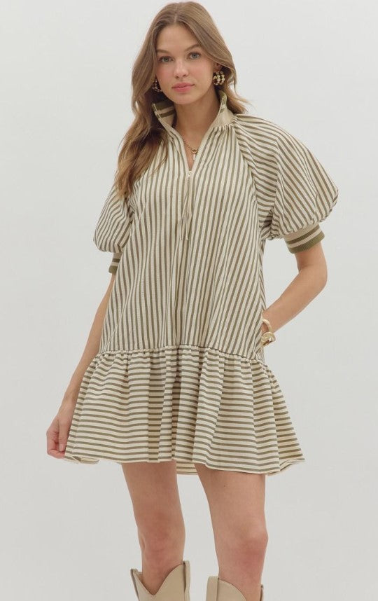 Mabel Striped Mini Dress