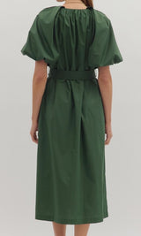 Macy Puff Sleeve Midi Dress
