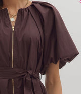 Macy Puff Sleeve Midi Dress