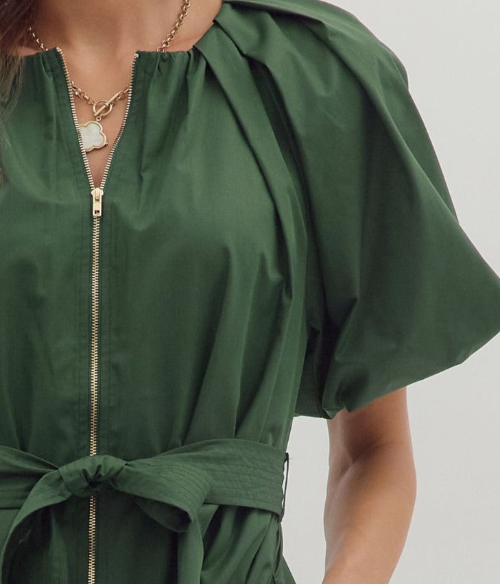 Macy Puff Sleeve Midi Dress