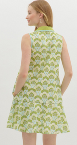 Madison Abstract Print Mini Dress