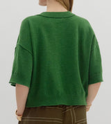 Marlowe Pullover Knit Sweater with ¾ Wide Sleeve